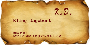 Kling Dagobert névjegykártya